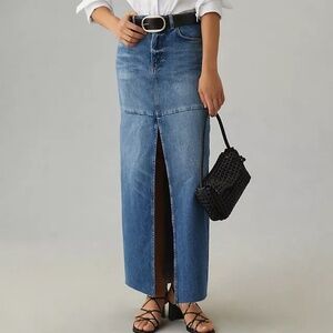 Reformation Tazz Maxi Denim Skirt - size 25 - NEW